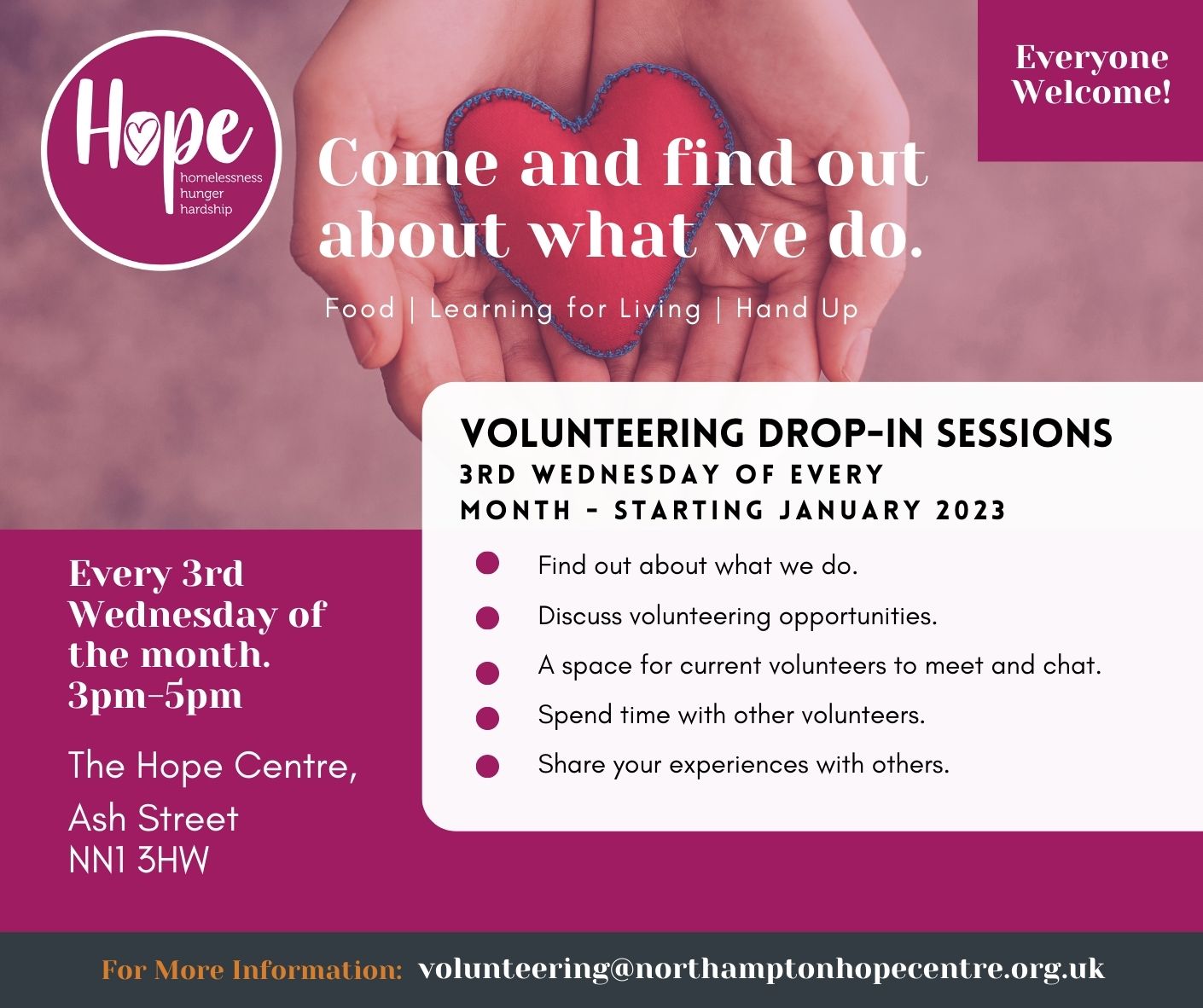 Copy of Copy of Copy of Volunteers Needed Flyer (Facebook Post)